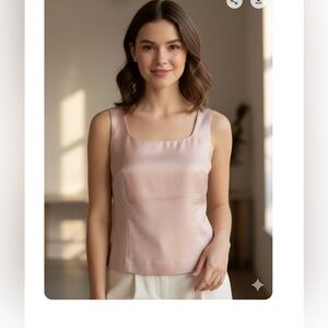 Jessica Howard Pink Fitted Sleeveless Tank Top